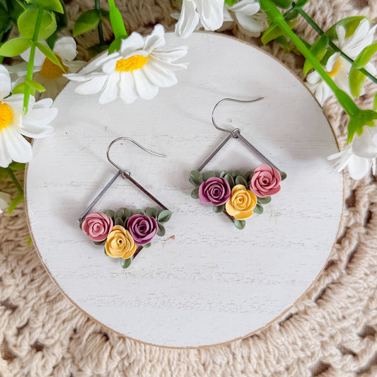 Floral Hoop | Silver 4