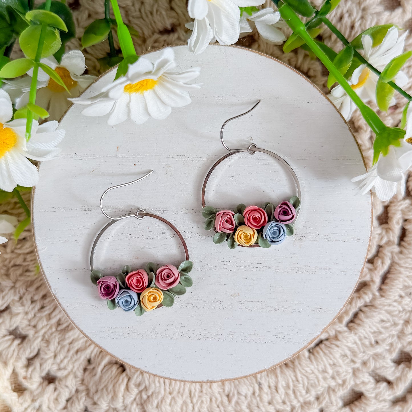 Floral Hoop | Silver 1