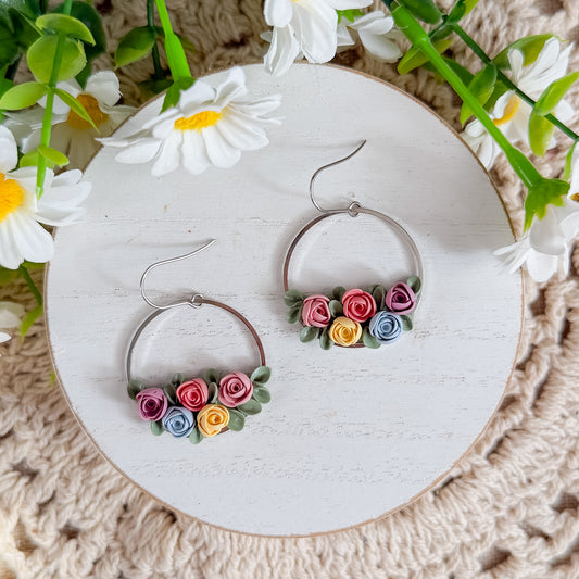 Floral Hoop | Silver 1