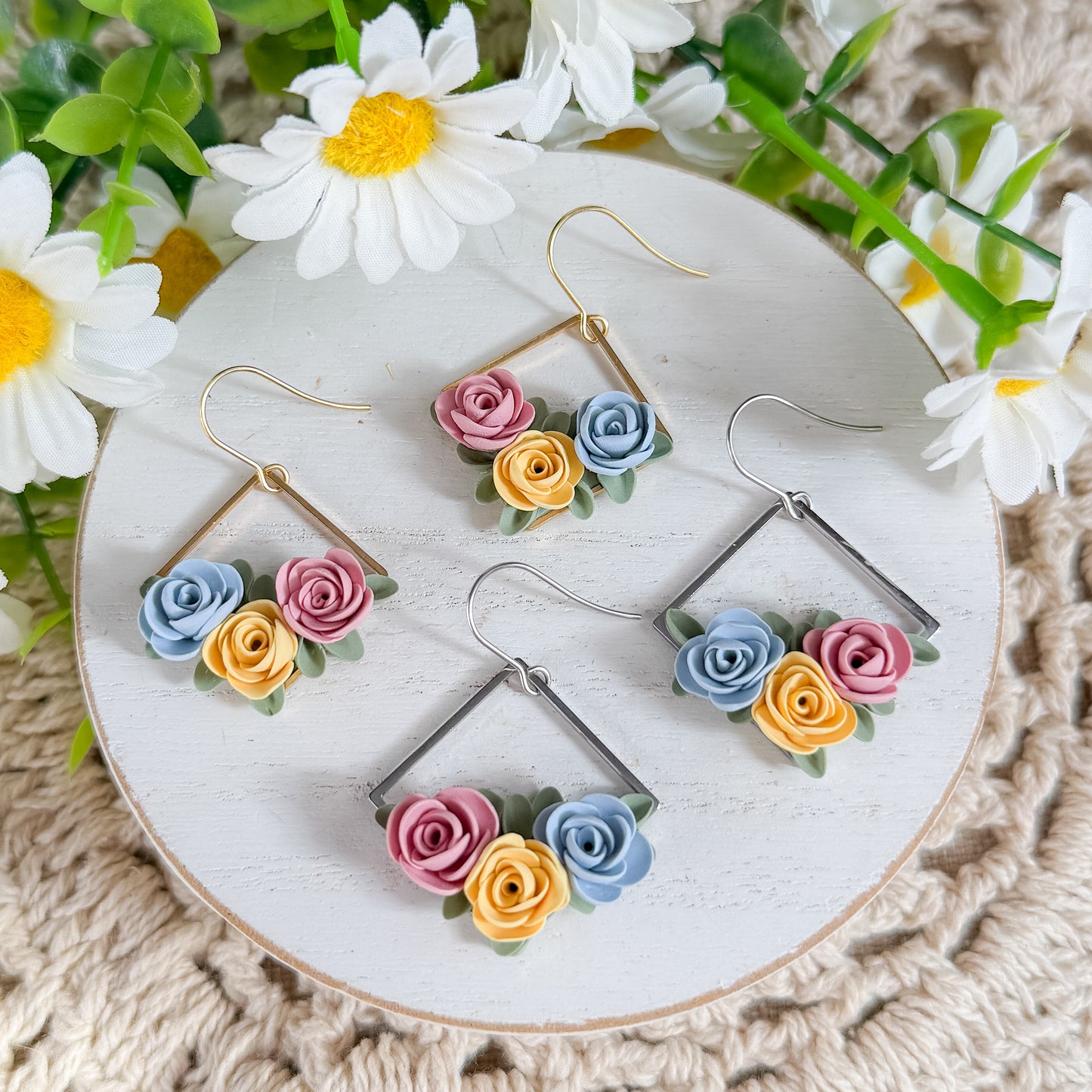 Floral Hoop | Gold OR Silver