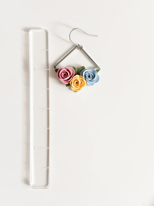 Floral Hoop | Silver 4